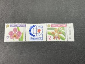 SINGAPORE # 716-717(717a)--MINT/NEVER HINGED--LABEL PAIR--1995(LOTF)