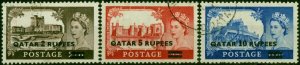 Qatar 1957 Set of 3 SG13-15 Fine Used