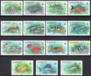 Kiribati - 1990 Fishes Set SG 326-340