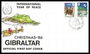 Gibraltar 496-497 U/A FDC