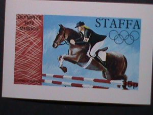 STAFFA-SCOTLAND 1972-PROMOTION-OLYMPIC-MUNICH'72 IMPERF MNH-S/S VERY FINE