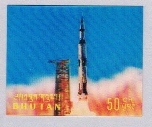 Bhutan 118E Unused Lift off 3D 1970 (BP4798)