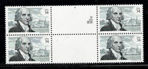 UNITED STATES SC# 3545 VERT. GUTTER BLK/4 VF/NH