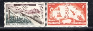 MONACO SC# 263-64 FVF/MNH