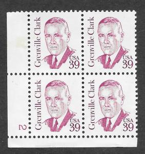 1867d MNH Plate Block