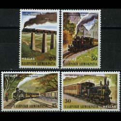 GREECE 1984 - Scott# 1502-5 Railway Cent. Set of 4 NH