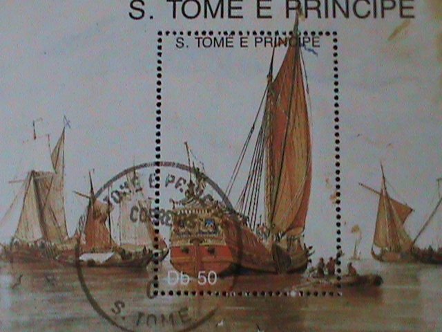 ST.THOMAS -1992 500TH ANNIVERSARY OF DISCOVERED AMERICA- PAINTING-CTO-S/S-VF