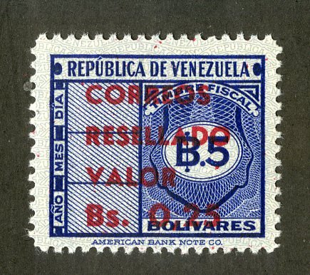 VENEZUELA 862 MNH BIN .50 NUMERICAL