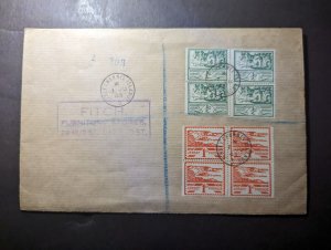 1943 England Channel Islands Cover Jersey CI Local Use Fitch Furniture Stores