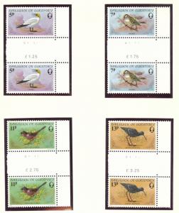 Guernsey Scott 165-8 MNH** Bird set in Gutter Pairs