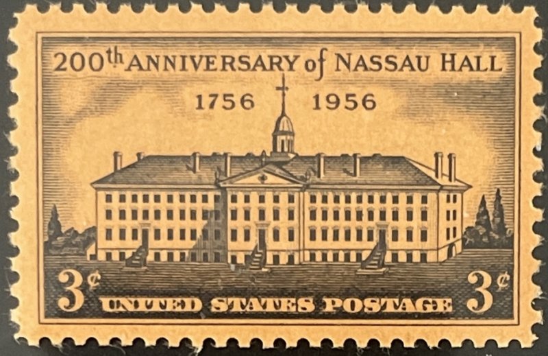 Scott #1083 1956 3¢ Nassau Hall MNH OG VF