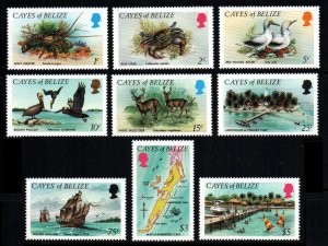 Cayes of Belize # 1 - 9 MNH