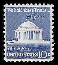 PCBstamps   US #1510 10c Jefferson Memorial, MNH, (10)