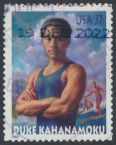 USA  SC#  3660  Used Duke Kahanamoku   see details & scan