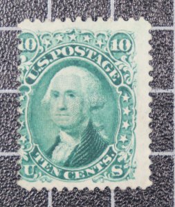 Scott 68 - 10 Cents Washington - Mint No Gum - Nice Stamp - SCV $400.00