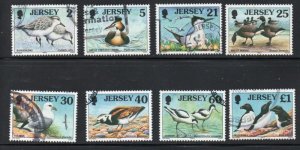 Jersey Sc 825-832 1998  Seabirds & Waders stamp  set used