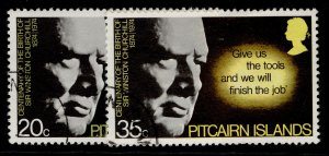 PITCAIRN ISLANDS QEII SG155-156, complete set, FINE USED. 