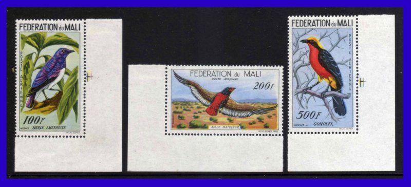 1960 - Mali - Scott n C 2 - C 4 - esquina de hoja - MNH - M -181