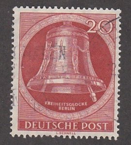 Germany # 9N77, Freedom Bell, Used, 1/3 Cat.