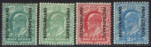 BECHUANALAND 1904 KEVII ½D BOTH SHADES 1D AND 2½D