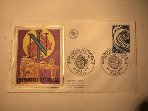 France Colorano silk FDC, 23 septembre 1978, Imprimerie nationale, Paris