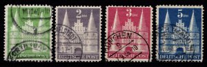 Germany [British/US Zone] 1948 Holstentor Lubeck, Set [Used]