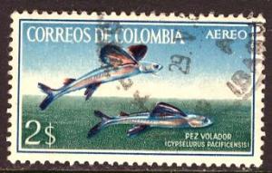 Colombia; 1966: Sc. # C481: O/Used Single Stamp