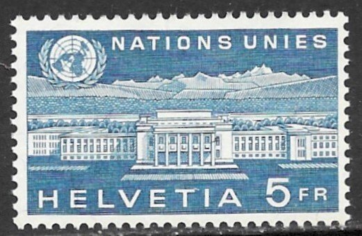 SWITZERLAND UNITED NATIONS EUROPEAN OFFICE 1960 Palace of Nations Sc 7O33 MNH