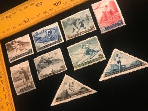 San Marino, Scott 327-334 & C90, MH, complete set of 9