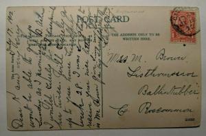 1912 Vintage French Park Ballintubber Ireland Real Picture Postcard Cover