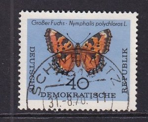 German Democratic Republic DDR #687 used 1964  butterflies  40pf