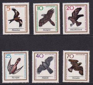 German Democratic Republic DDR #800-805 MNH 1965  birds