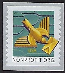 Catalog # 4495 Single Coil Stamps Art Deco Bird