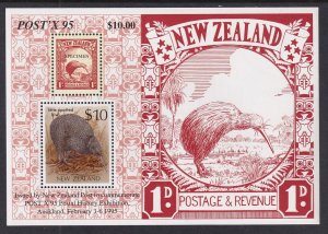 New Zealand 930d Birds Souvenir Sheet MNH VF