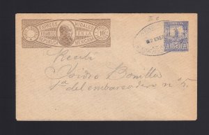 MEXICO: 1890's USED Hidalgo Express Envelope #3