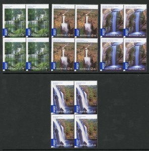 Australia SG3064/7 2008 Waterfalls Set Blocks of 4 U/M 