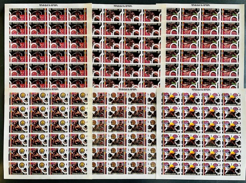 Stamps Olympic Games Montreal 76 Senegal 1976 Set in Sheets Imperf.