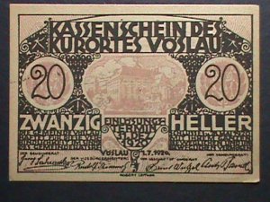 ​GERMANY- 1920 NOTGELD-100 YEARS OLD ANTIQUE MONEY # 99 MINT--HARD TO FIND-VF