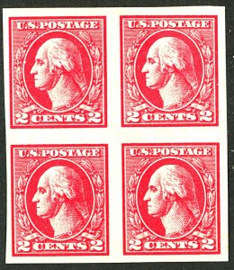 U.S. #532 MINT BLOCK OF 4 OG HR