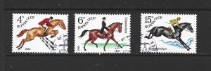 RUSSIA - 1982 EQUESTRIAN SPORTS - SCOTT 5016 TO 5018 - USED