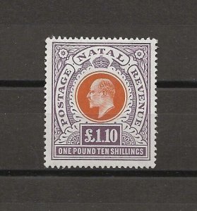 SOUTH AFRICA/NATAL 1904/8 SG 162 MINT Cat £1800 .