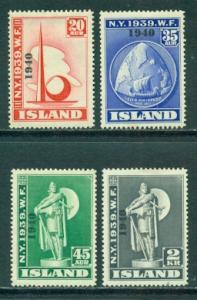 Iceland #232-235  Mint  CV$155.00   NY World's Fair