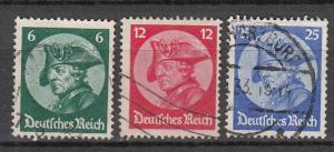 Germany - 1933 Frederick the Great  Sc# 398/400 (9707)