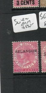 MALAYA  SELANGOR   (P1105B)  QV  2C  SG 42   MOG 