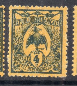French Colonies Caledonia Early 1900s Issue Fine Mint Hinged 4c. NW-253644