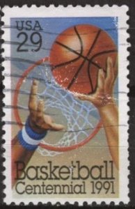 US 2560 (used filler) 29¢ basketball (1991)