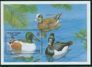 British Virgin Is 629 MNH 1988 Ducks S/S (fe3820)