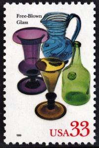 SC#3325 33¢ American Glass: Free-Blown Glass Single (1999) MNH