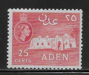 Aden 51a 25c Mosque single MNH