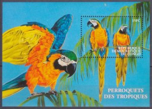 2000 Congo Kinshasa 1523/B95 Birds - Parrot 7,00 €